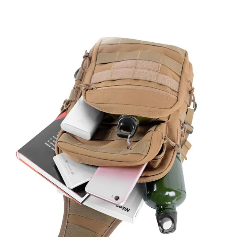 Sidiou Group Sling Backpack Army Waterproof EDC Rucksack Bag for Outdoor Hiking Camping Hunting Pack