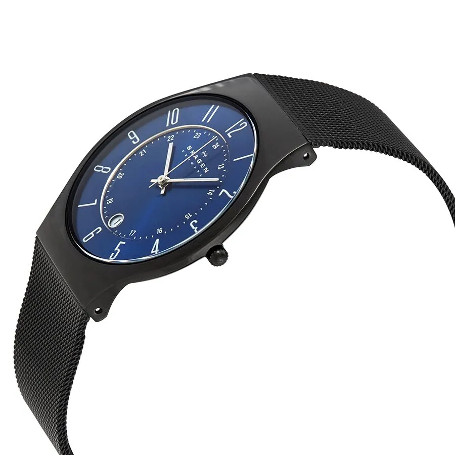Skagen Titanium Quartz Blue Dial Men's Watch 233XLTMN