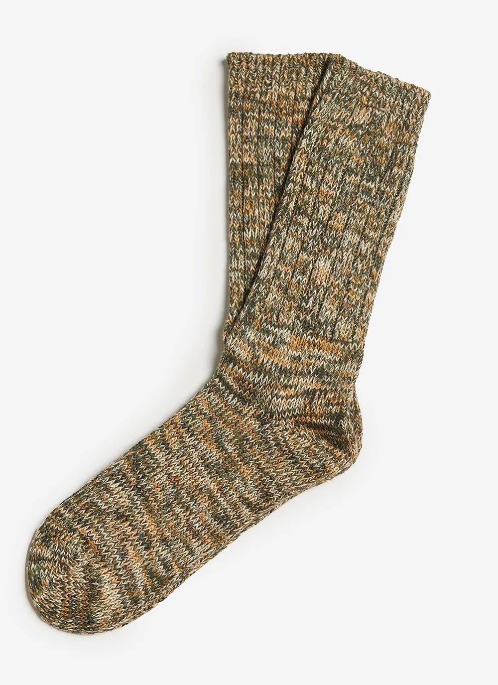 Socks | Melange Cotton | Green
