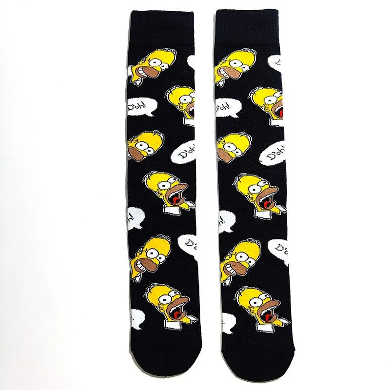 Street Style Cartoon Print Casual Socks