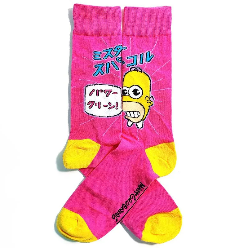 Street Style Cartoon Print Casual Socks