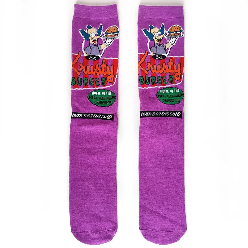 Street Style Cartoon Print Casual Socks