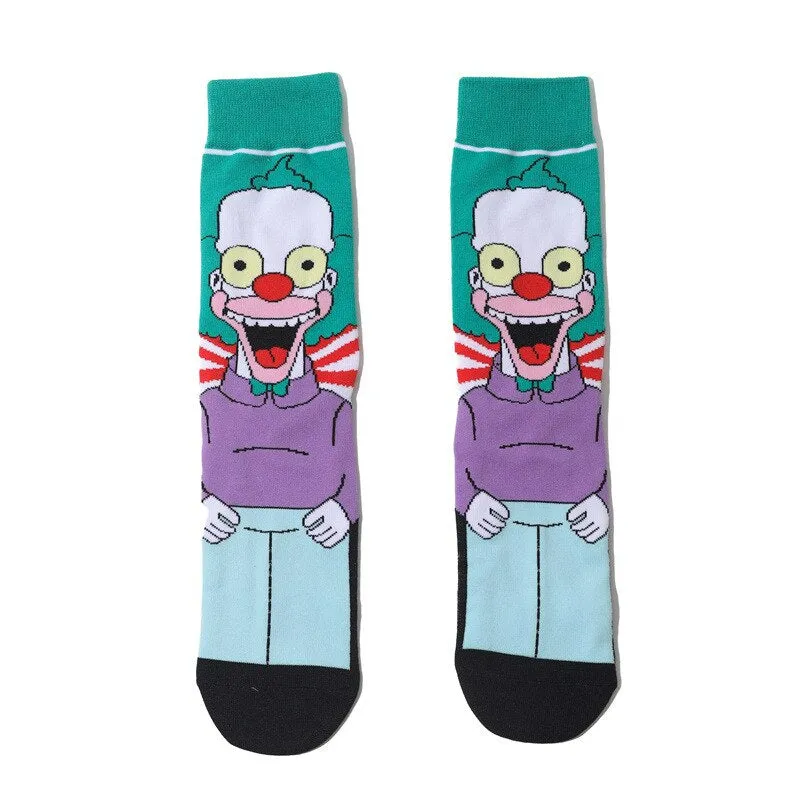Street Style Cartoon Print Casual Socks