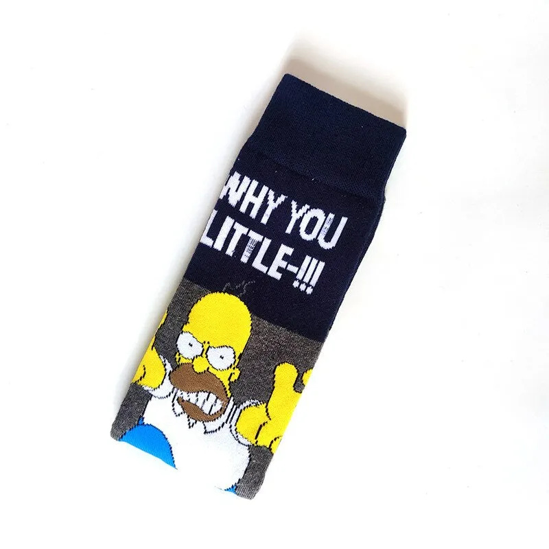 Street Style Cartoon Print Casual Socks