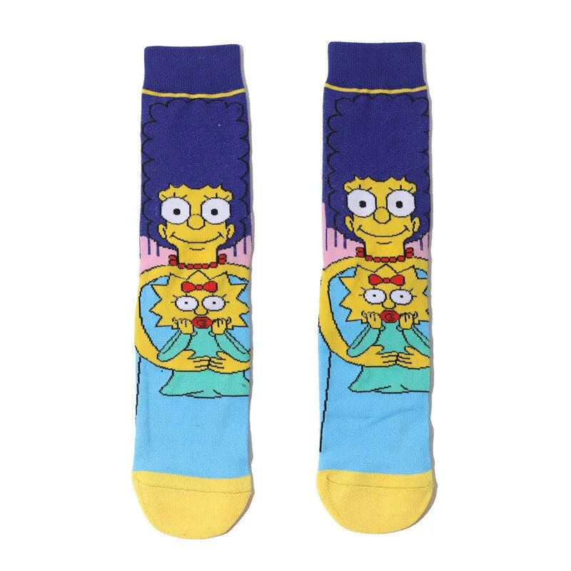 Street Style Cartoon Print Casual Socks