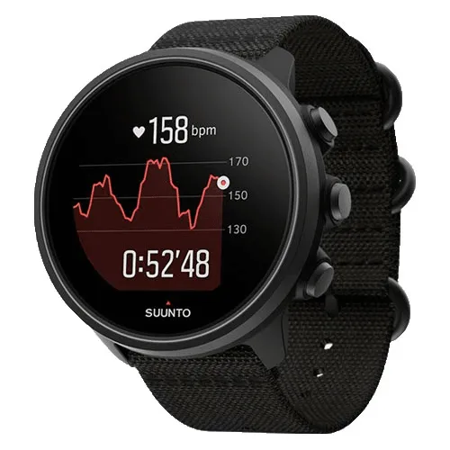 Suunto 9 Baro Smart Watch Heart Rate/GPS/1.3"LED Display Charcoal Black Titanium