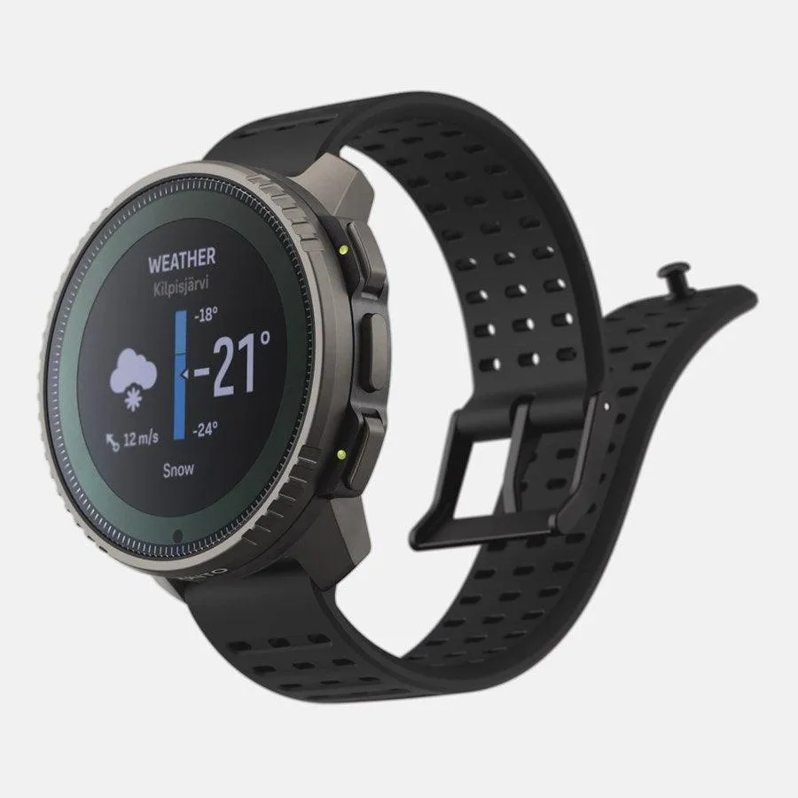 Suunto Vertical Titanium Solar Charging Smart Watch 1.4"LED Display/GPS/Sport Modes/Heart Rate/Sleep Tracking Black