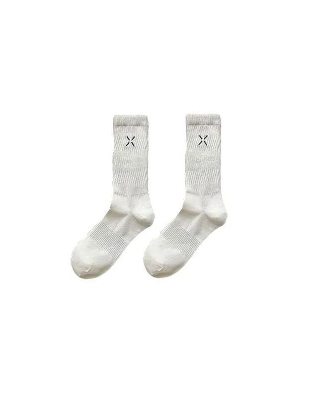 Sweetnana 2-Pack Cozy Cotton Crew Socks for Women, Featuring Soft Casual Socks with Cute Embroidery Design for a Comfortable and Stylish Daily Look