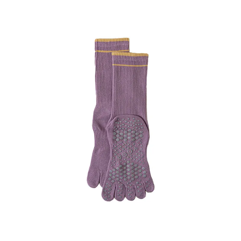 Sweetnana Women's Toe Socks Cotton Athletic Yoga Socks, Five Finger Crew Socks Toe Separated Socks.