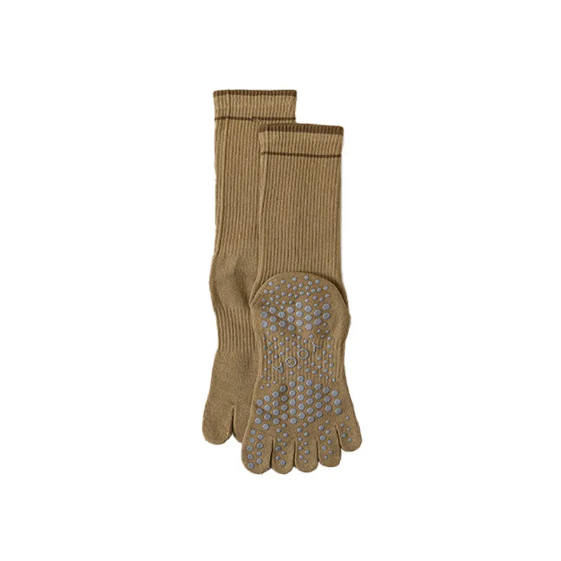 Sweetnana Women's Toe Socks Cotton Athletic Yoga Socks, Five Finger Crew Socks Toe Separated Socks.