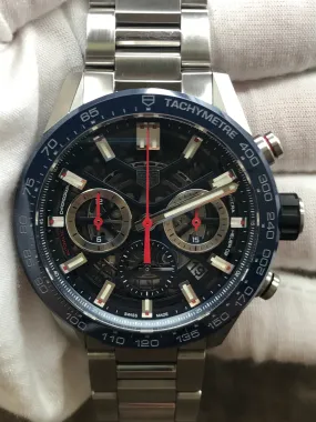 TAG Heuer Carrera Heuer 01 CAR201T.BA0766 Blue Skeleton Dial Automatic Men's Watch