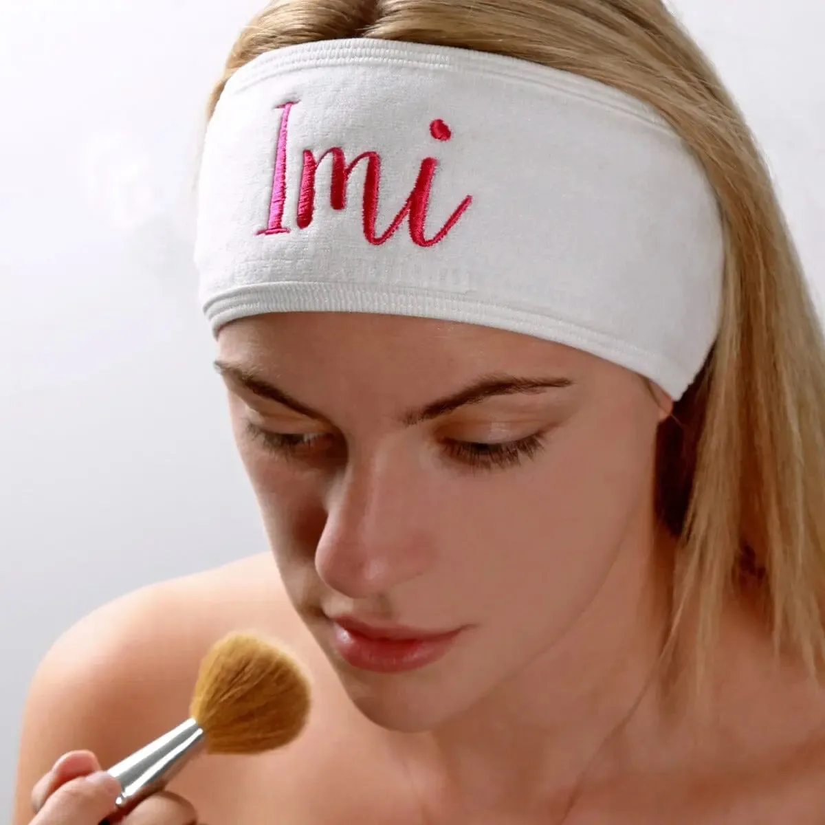 Terry Cotton Headbands, White