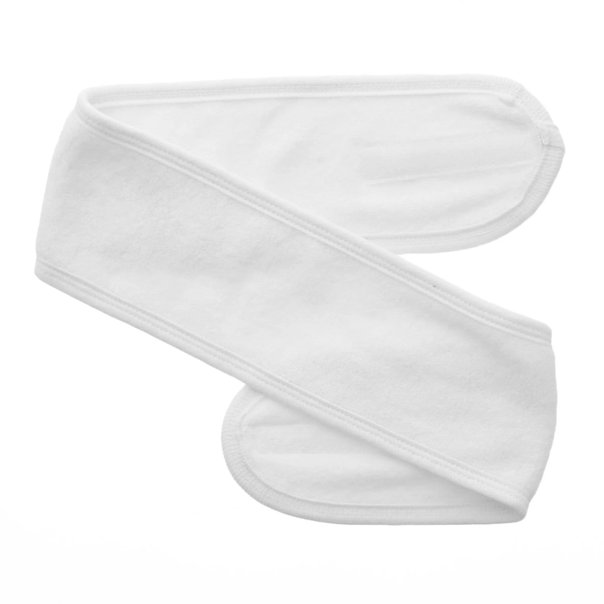 Terry Cotton Headbands, White