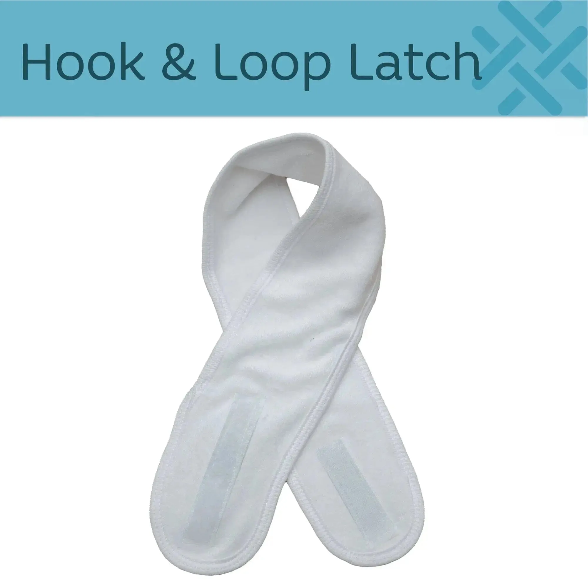 Terry Cotton Headbands, White