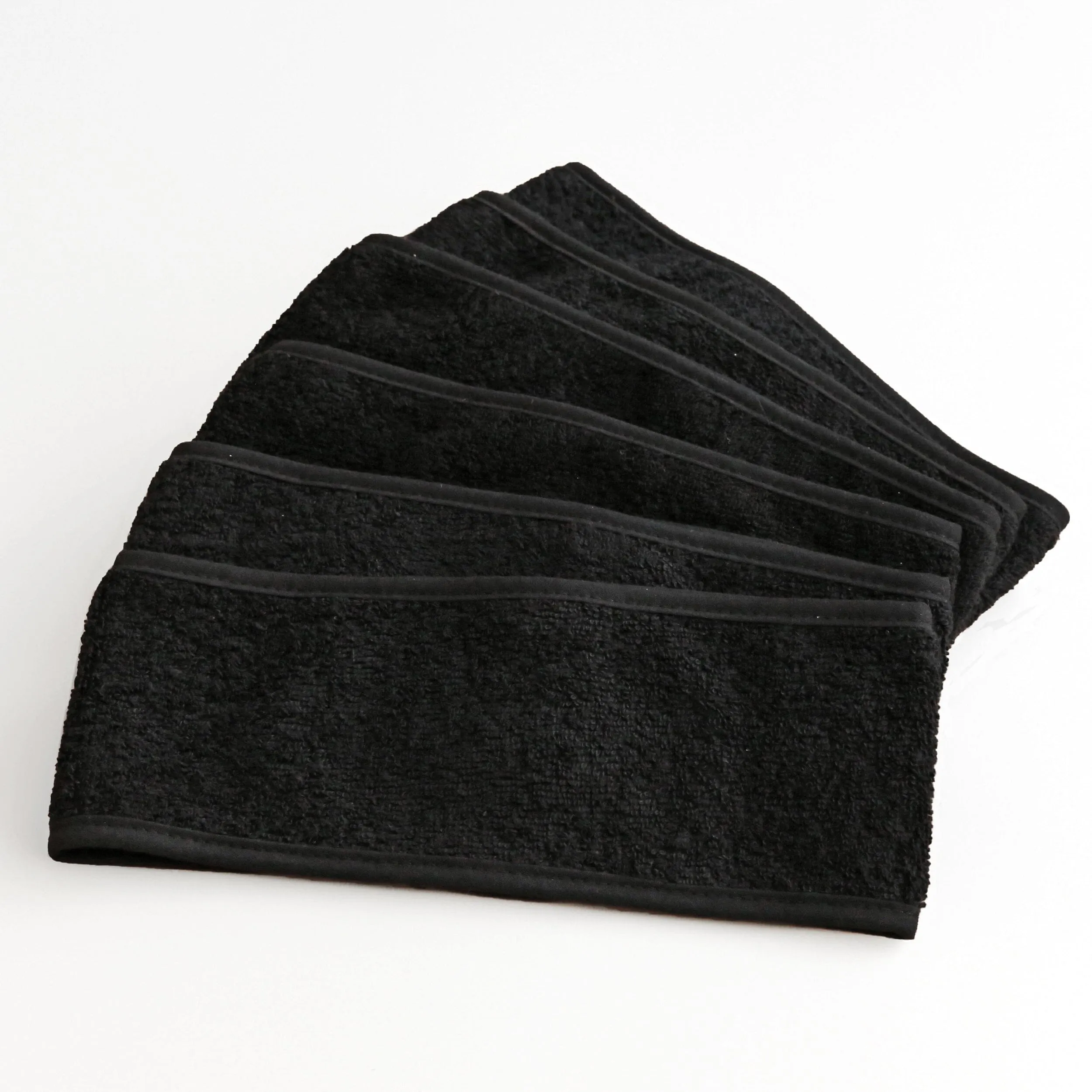 Terry Cotton Headbands, White