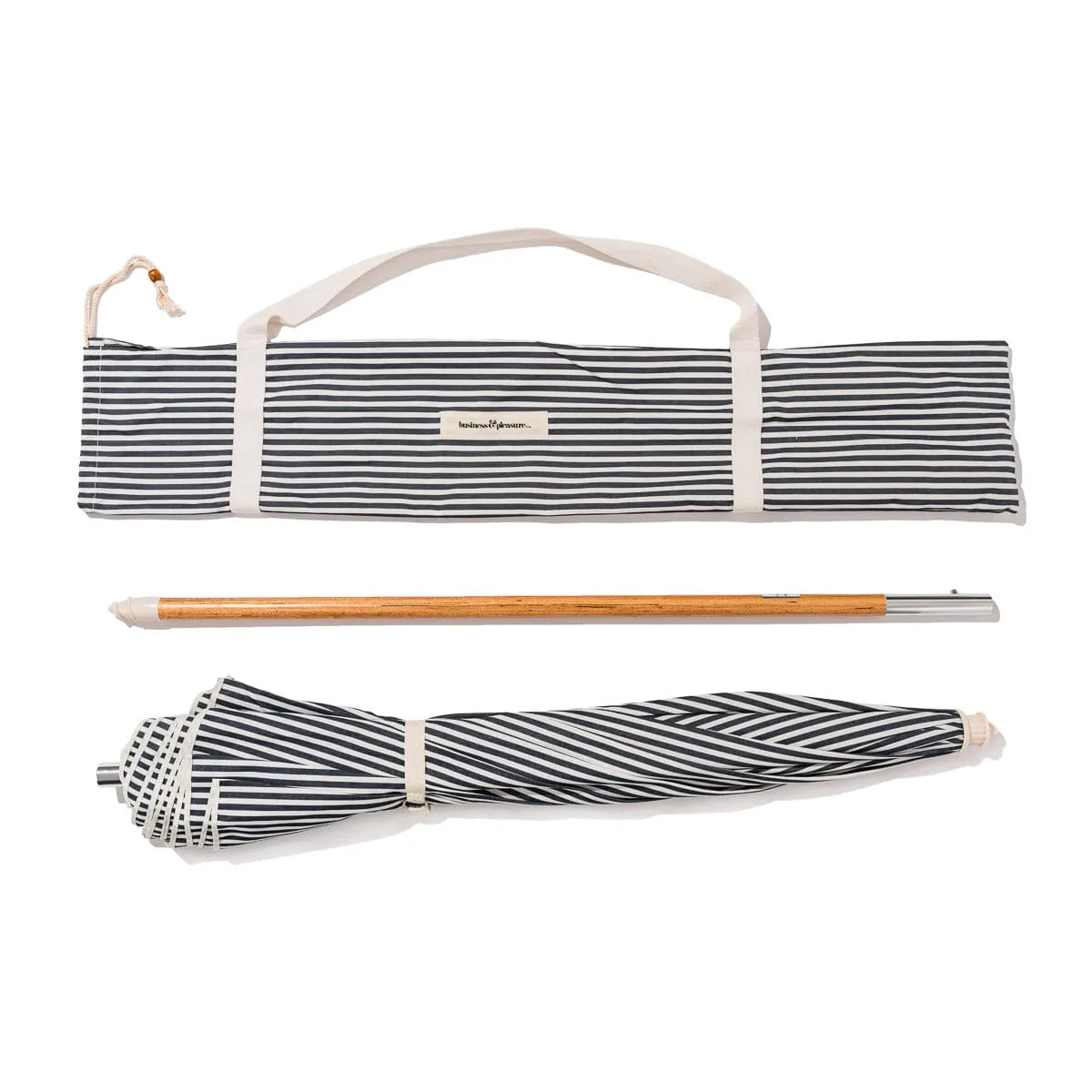 The Rio Umbrella - Laurens Navy Stripe