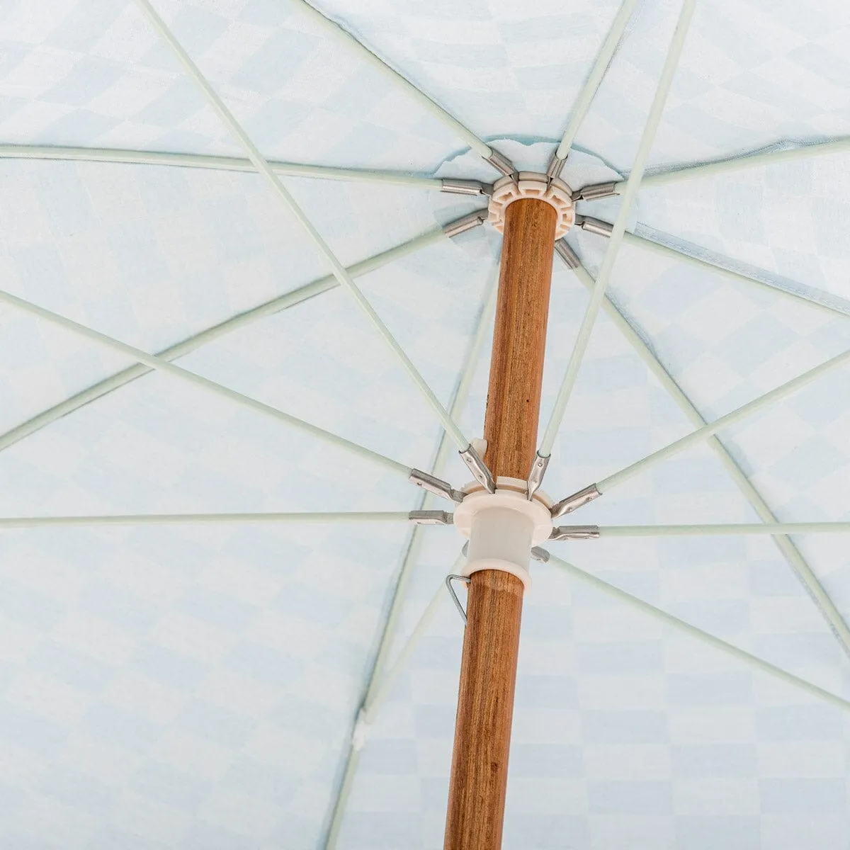 The Rio Umbrella - Vintage Blue Checker