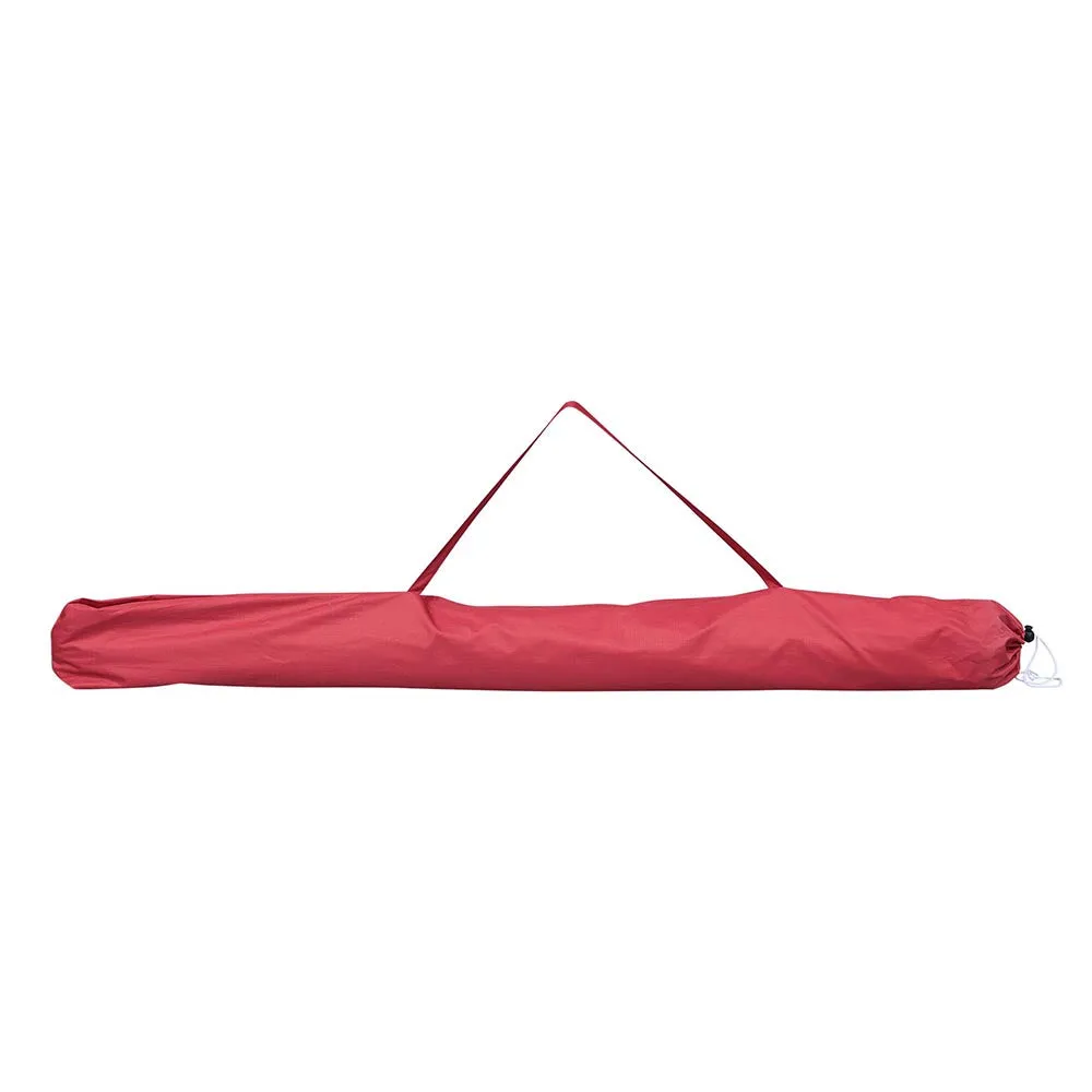 TheLAShop 6ft Tilt Beach Umbrella with Anchor 12-Rib Rainbow