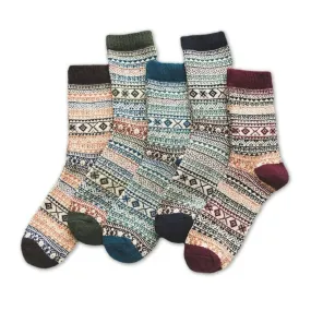 Thicken Warm Wool Retro Style Socks