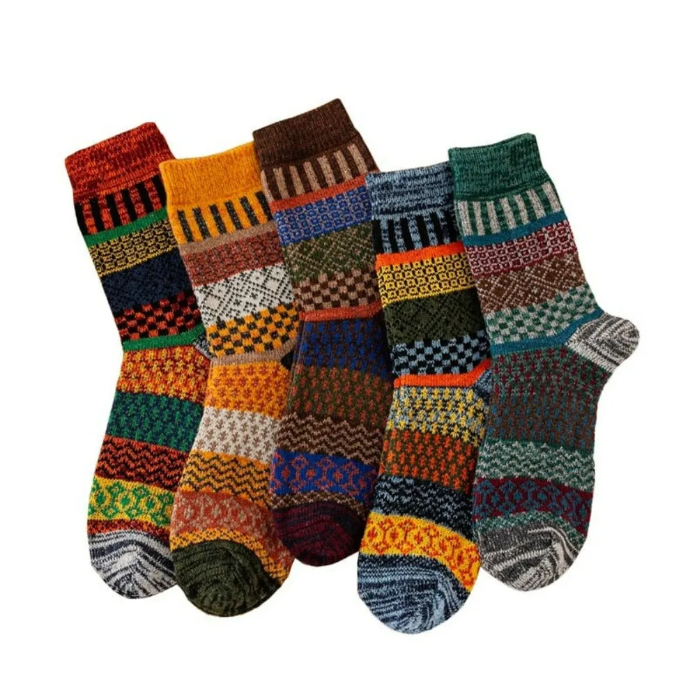 Thicken Warm Wool Retro Style Socks