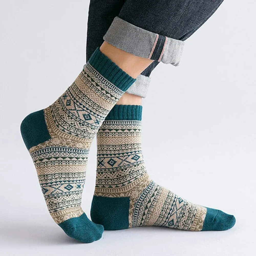 Thicken Warm Wool Retro Style Socks