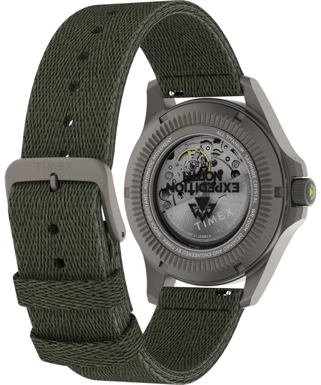 Timex Expedition North® Titanium Automatic 41mm Recycled Fabric Strap Watch