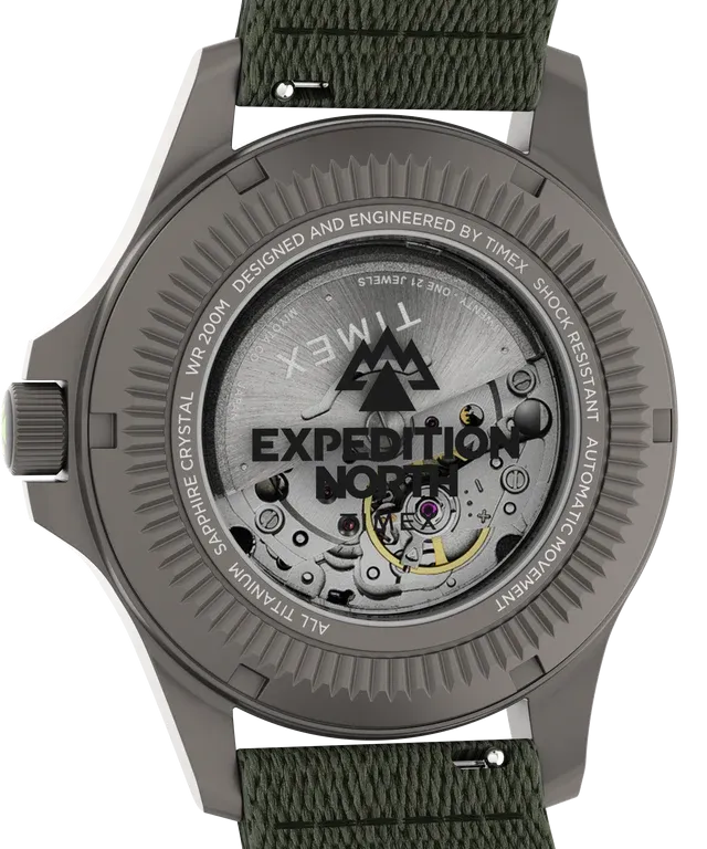 Timex Expedition North® Titanium Automatic 41mm Recycled Fabric Strap Watch