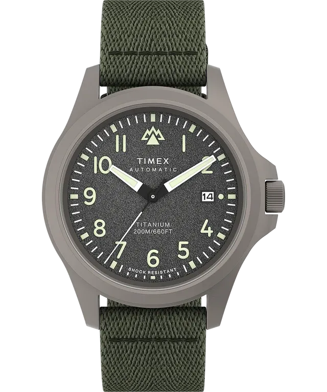 Timex Expedition North® Titanium Automatic 41mm Recycled Fabric Strap Watch