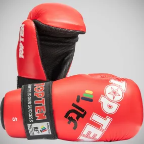 Top Ten Open Hand ITF Gloves Red