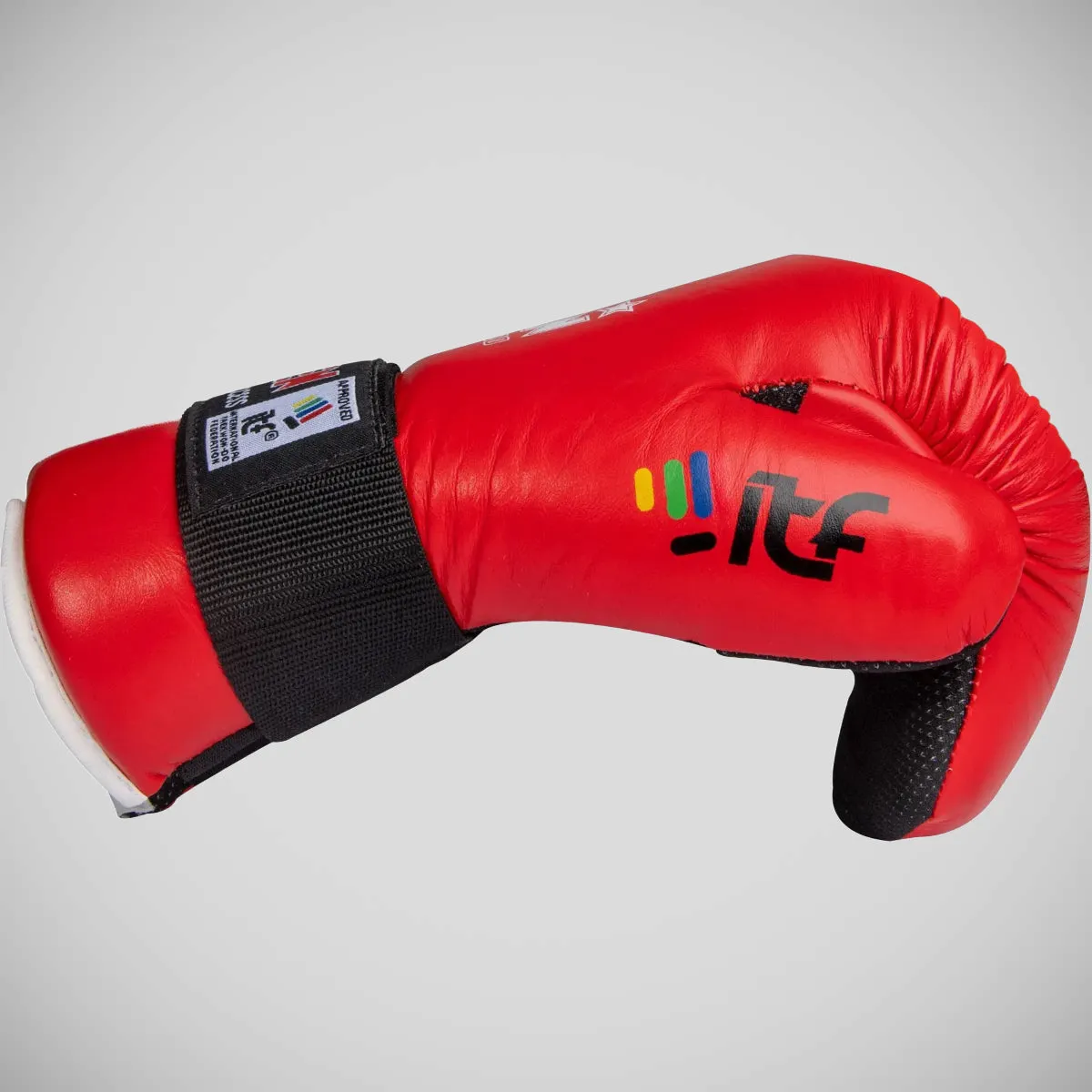 Top Ten Open Hand Superfighat ITF Gloves Red
