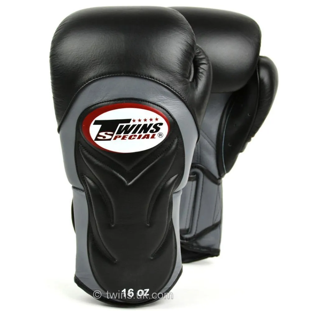 Twins Deluxe Sparring Gloves - Black