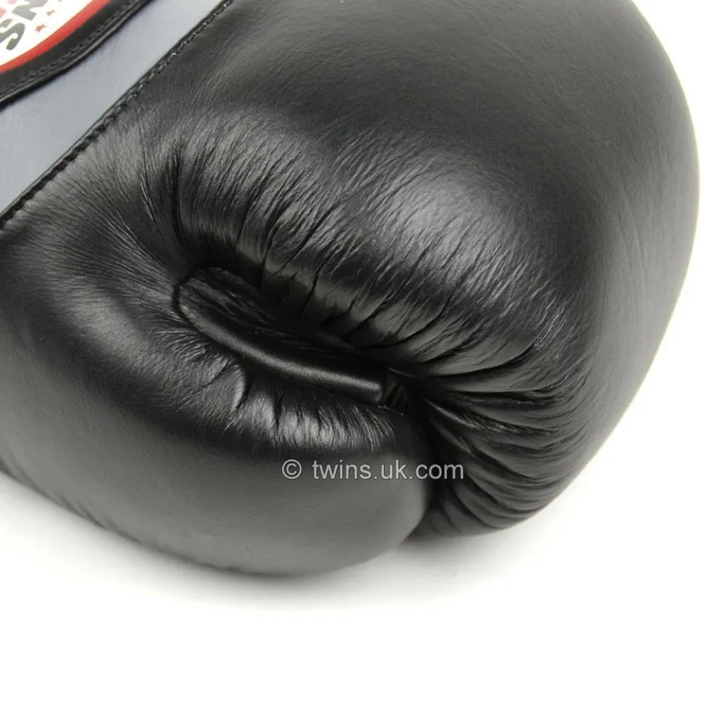 Twins Deluxe Sparring Gloves - Black