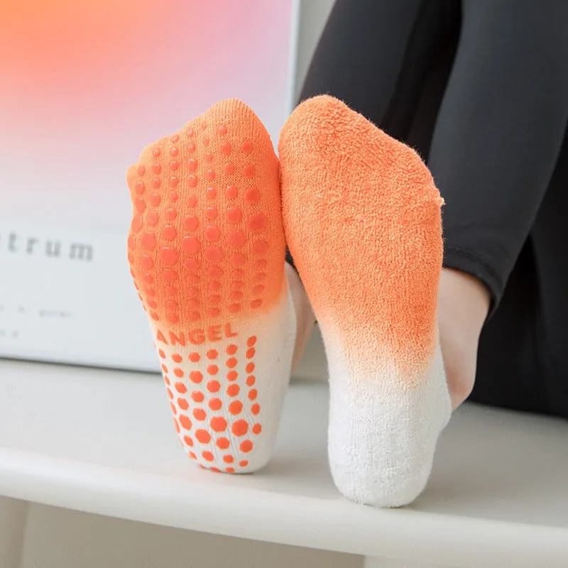 Unisex Gradient Color Invisible Boat Socks