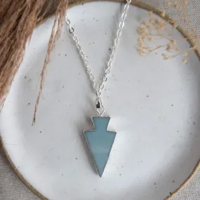 uplift necklace small-aqua