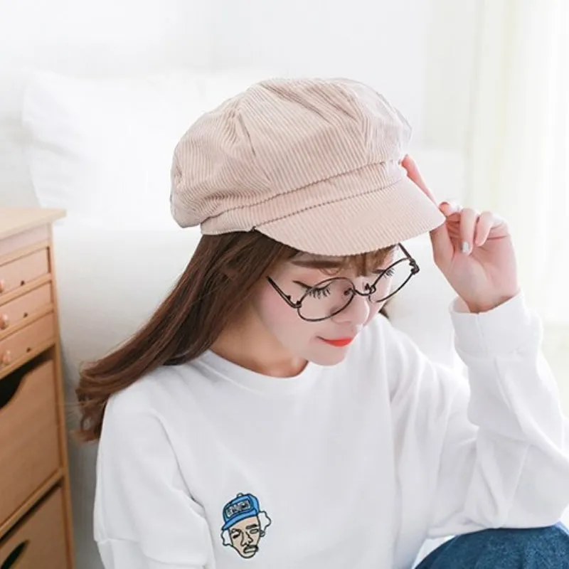 Vintage Newsboy Cap Beret Painter Winter Hats for Women