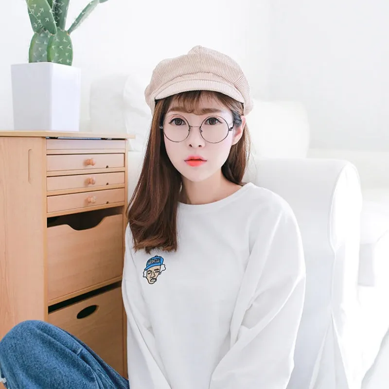 Vintage Newsboy Cap Beret Painter Winter Hats for Women