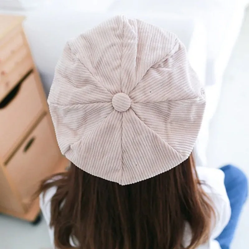 Vintage Newsboy Cap Beret Painter Winter Hats for Women