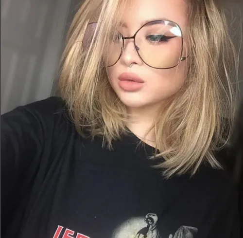 Vintage Style Oval Clear Oversized Silver Princess Glasses