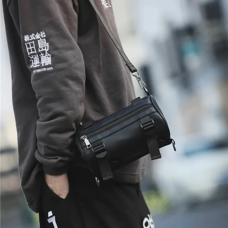 Women's Shoulder Bags Waterproof Nylon Couples Tooling Pouch Street Hip Hop Bags Luxury Handbags Unisex Messenger Barrel Purses