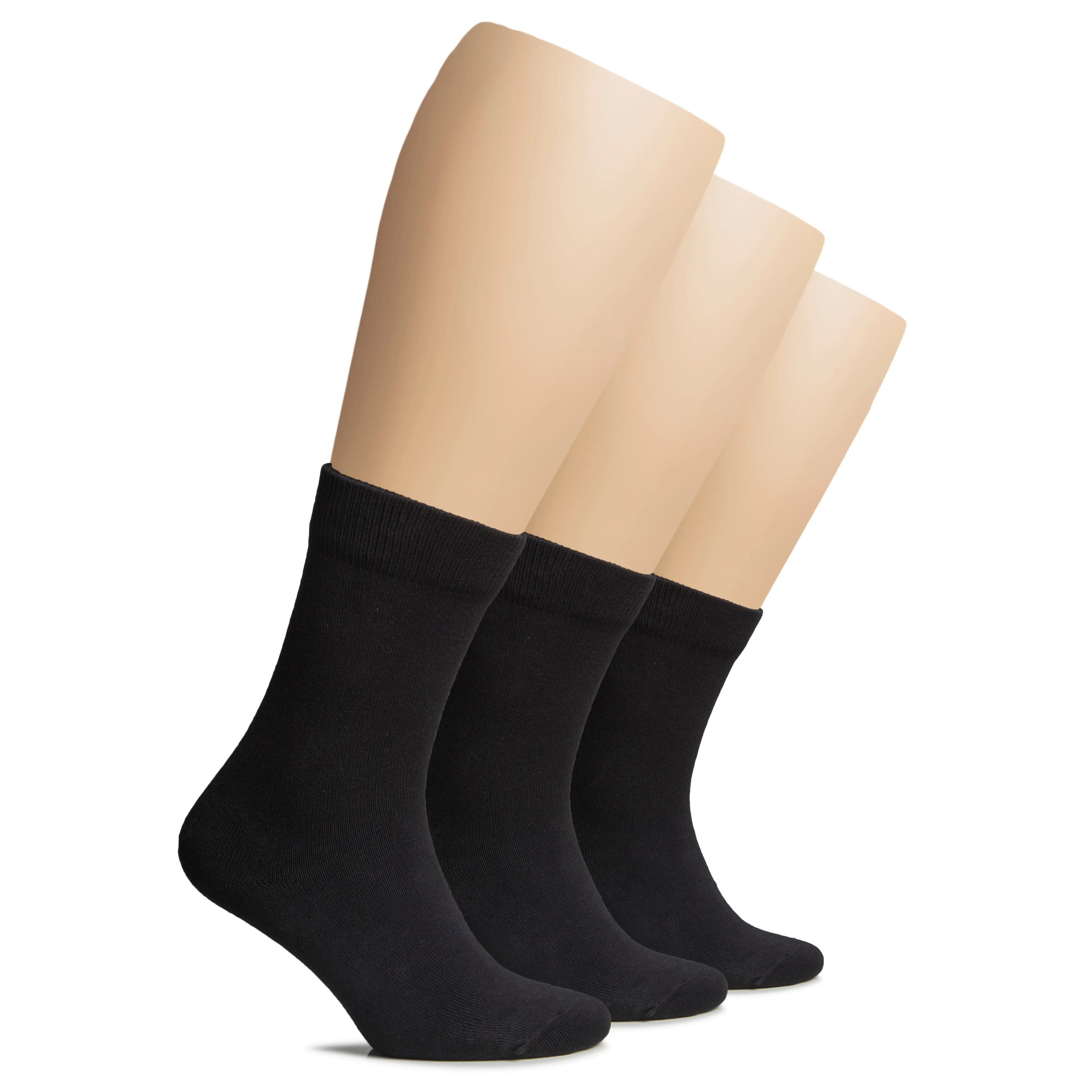 Women's Warm Winter Cotton Dress Crew Socks, 3 Pairs