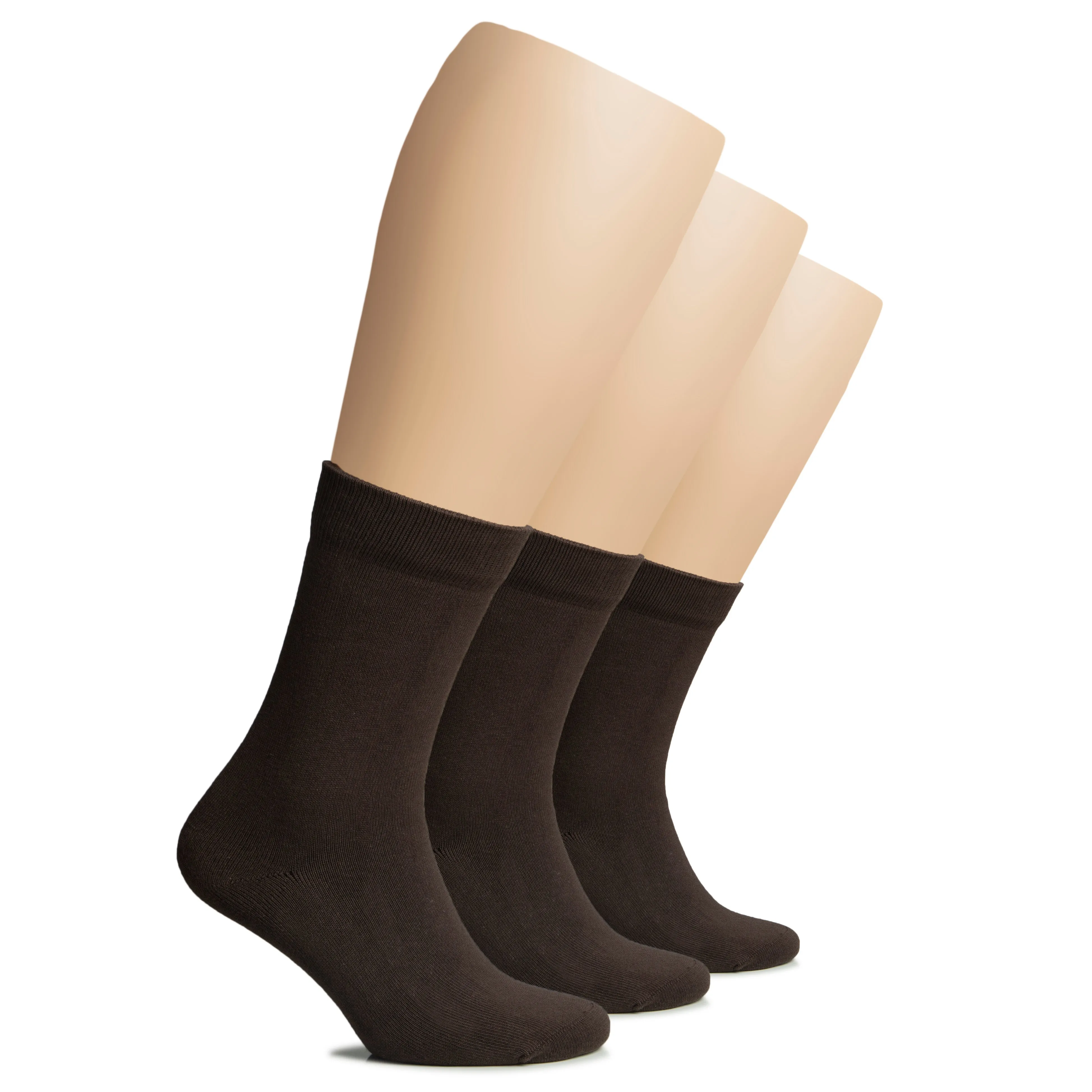 Women's Warm Winter Cotton Dress Crew Socks, 3 Pairs
