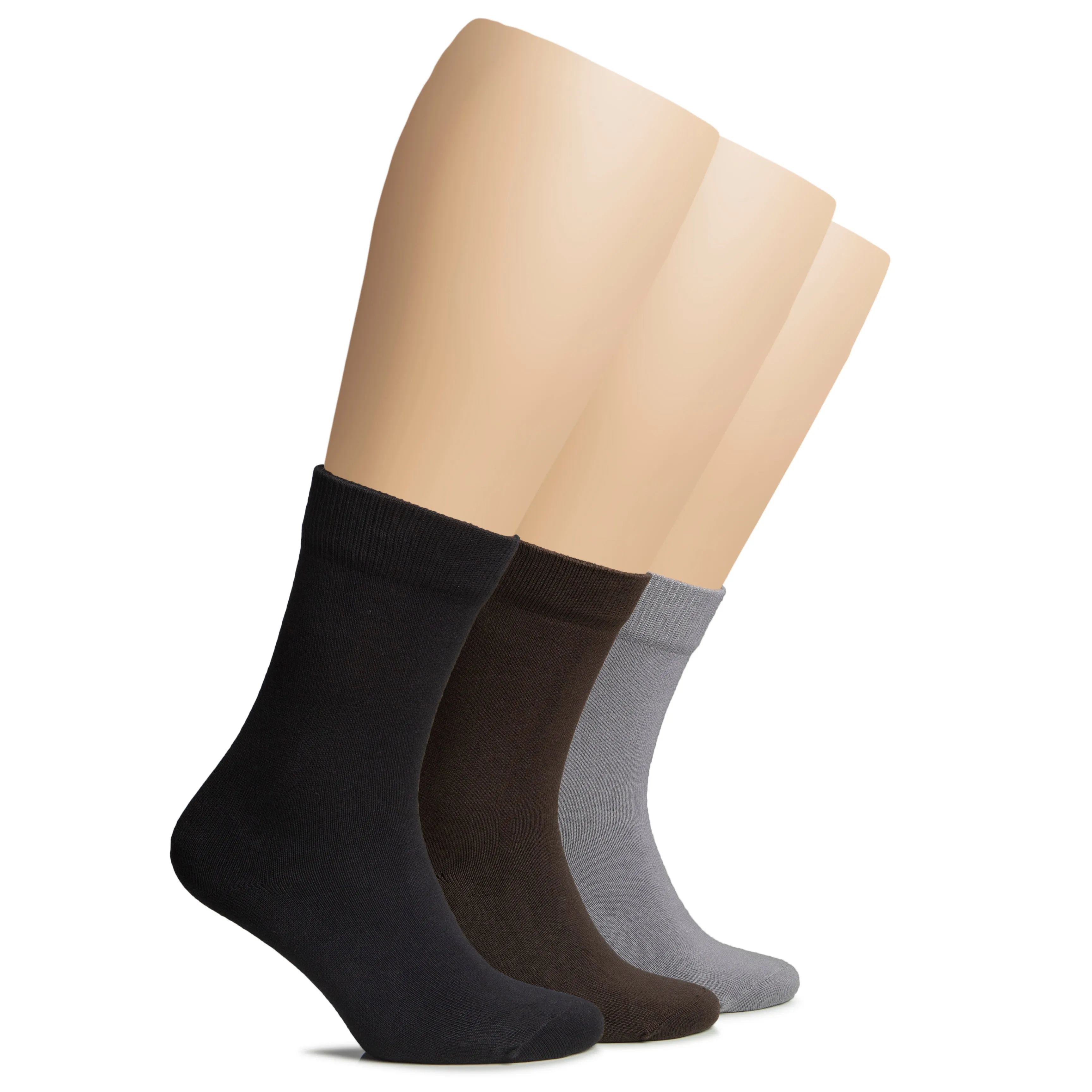 Women's Warm Winter Cotton Dress Crew Socks, 3 Pairs