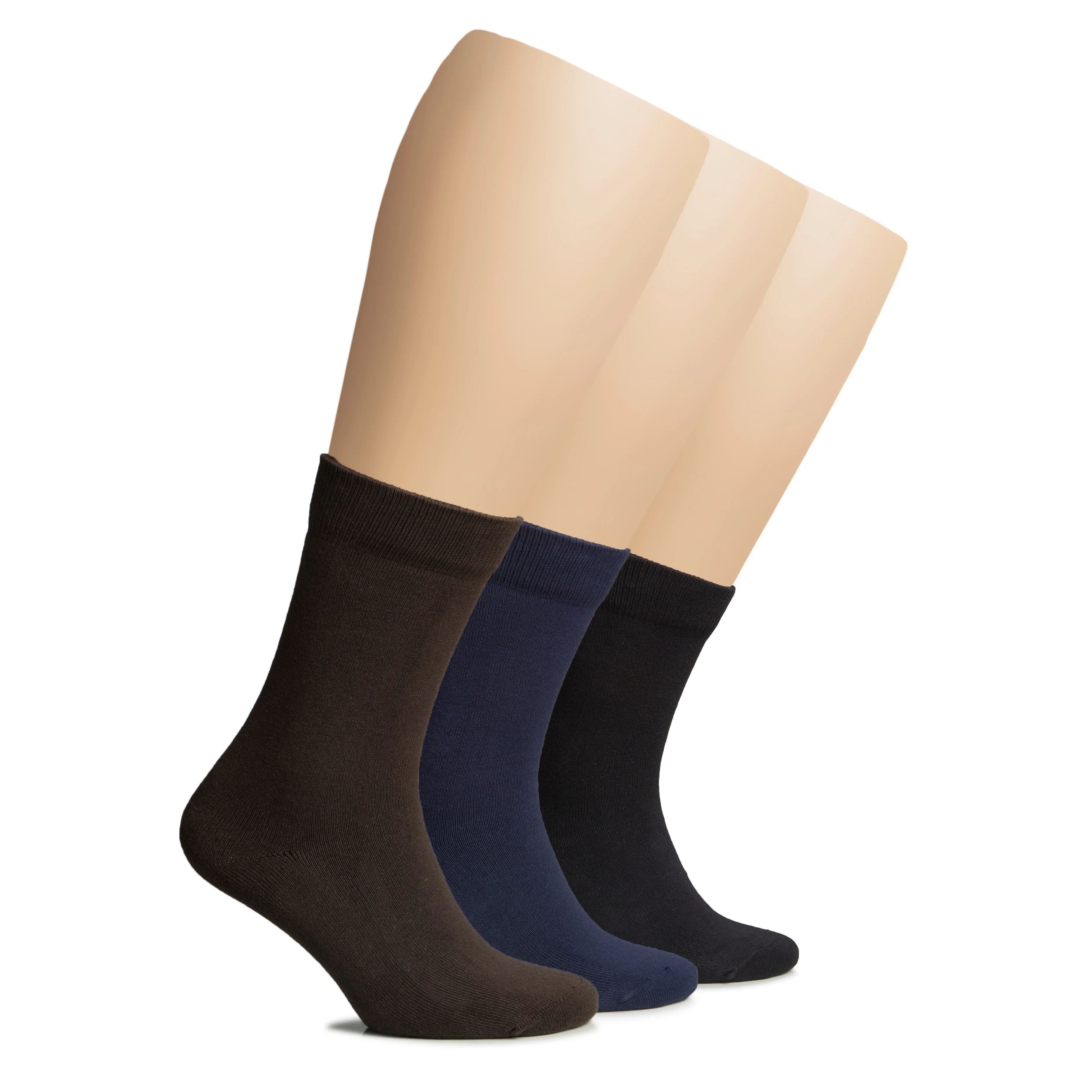 Women's Warm Winter Cotton Dress Crew Socks, 3 Pairs