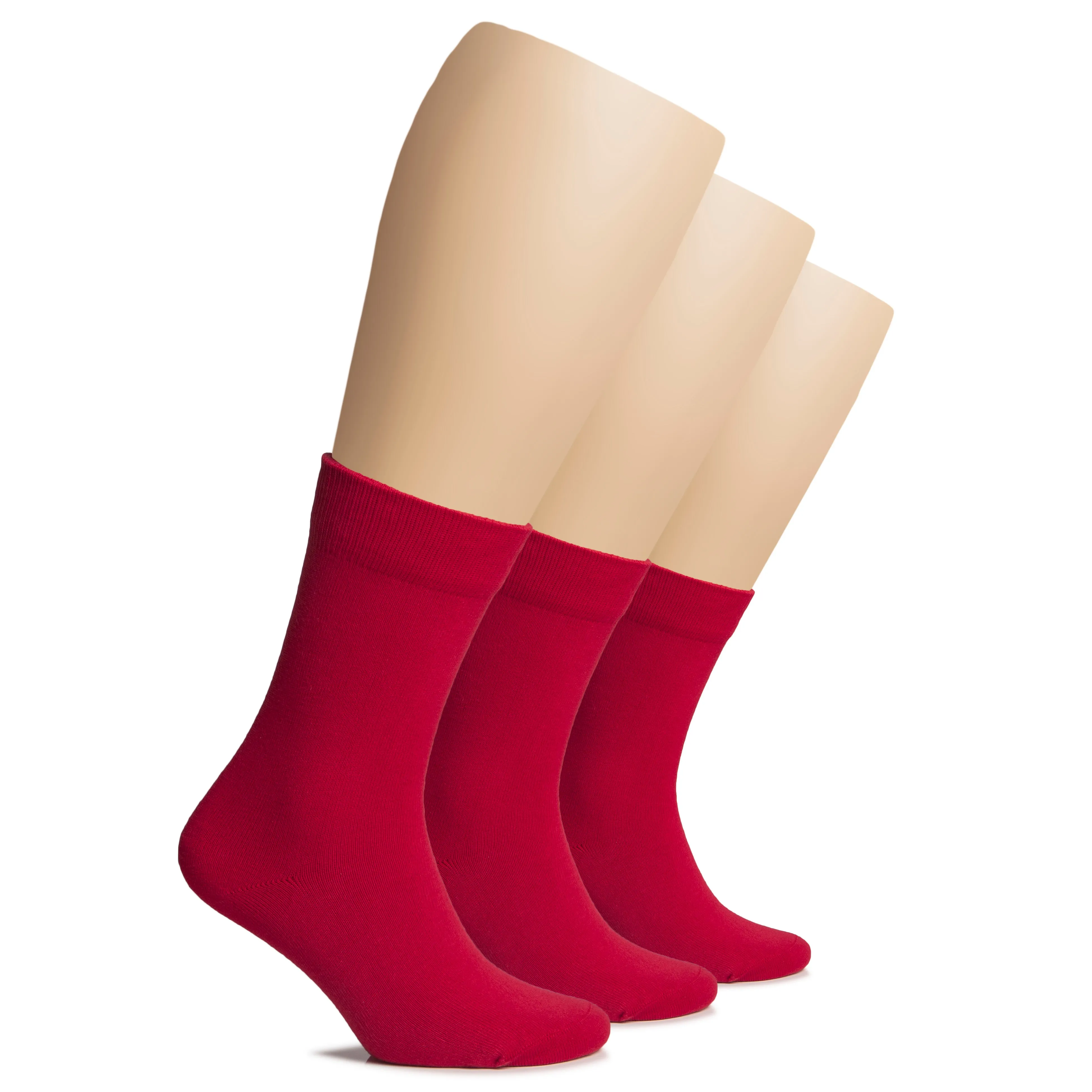 Women's Warm Winter Cotton Dress Crew Socks, 3 Pairs