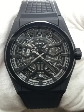 Zenith Defy Classic Ceramic 49.9000.670/77.R782 Black Skeleton Dial Automatic Men's Watch
